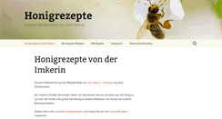Desktop Screenshot of honigrezepte.info
