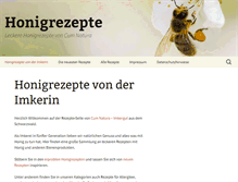 Tablet Screenshot of honigrezepte.info